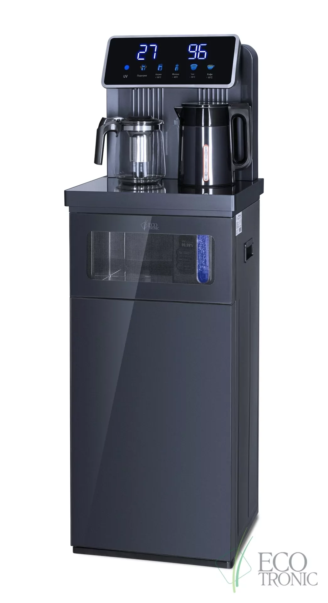 Кулер с чайным столиком Тиабар Ecotronic TB33-LNR UV dark grey
